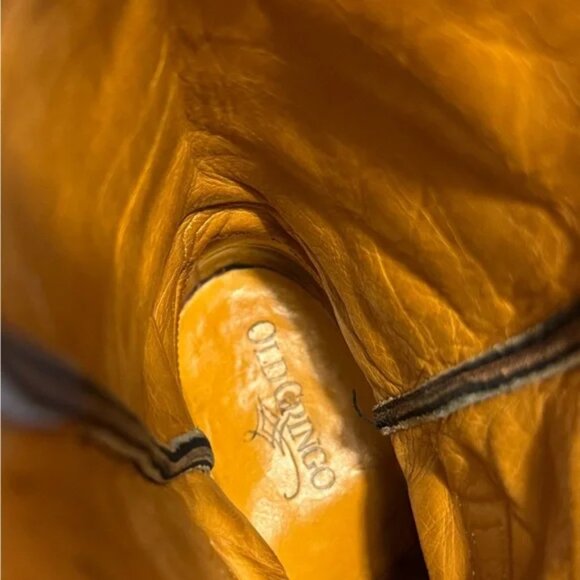 Old Gringo Brown and Black Cowboy Boots with Cross Design - Picture 7 of 7